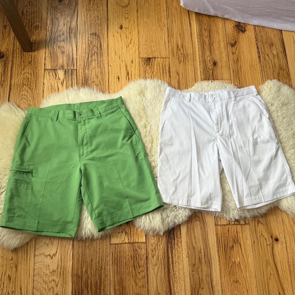 2 Pc Mens Size 34 Golf Shorts Nike and Callaway